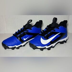 Nike Alpha Menace 4 Shark 3Y FQ4012-400 Kids Hyper Royal Football Cleats ACAD285